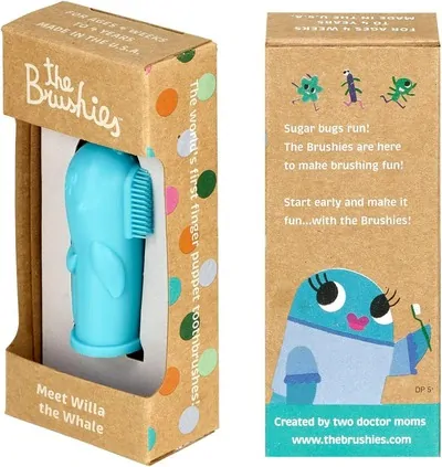 Silikónová zubná kefka The Brushies - Veľryba Willa