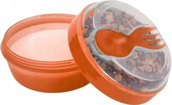 Desiatový box N'ice Cup s chladiacou časti - Orange