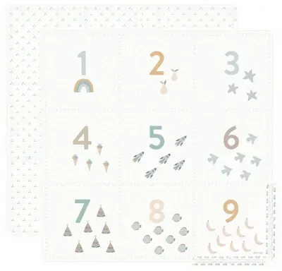 Obojstranná hracia podložka/úložný box/hrací domček 3v1 Play&Go - Numbers/Dots