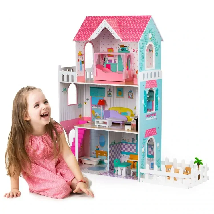 Veľký domček pre bábiky so záhradkou Ecotoys