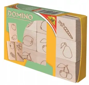 Drevené domino - Ovocie a zelenina 12 ks