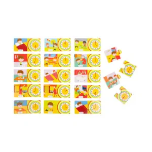 Legler - Výučbové puzzle Denný činnosti a čas