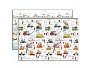 Hracia podložka Lalalu Standard Obojstranná - Mesto 150x200 cm