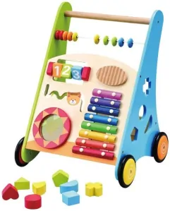 Drevené chodítko s edukačnými aktivitami Ecotoys