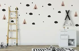 Samolepky na stenu - Indiánska dedina