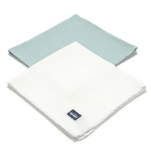 La Millou - 2ks mušelínové plienky - Mint/ Off white