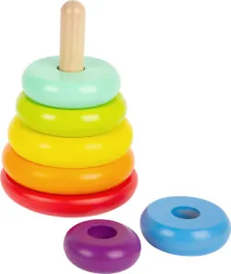 Legler - Nasadzovacie hra, dúhová veža 15 cm