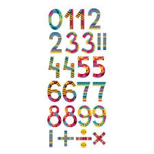 Samolepky na stenu - Vzorované číslica