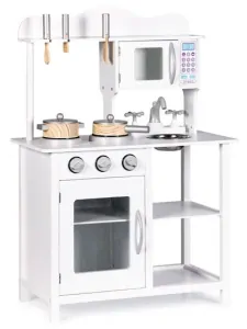 Drevená kuchynka Ecotoys - biela