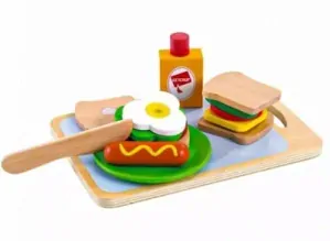 Príprava raňajok - drevený set Ecotoys