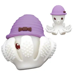 Hryzátko a hračka Mömbella Chobotnice - Lilac