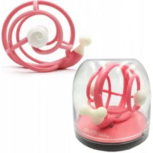 Hryzátko Mömbella s hrkálkou Deluxe - Slimák pink