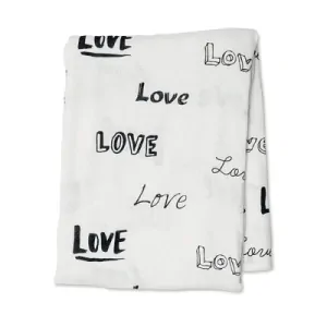 Bambusová plienka / zavinovačka Lulujo - Love 120x120 cm