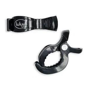 Multifunkčné klipy Lulujo ku kočíku - Black, 2ks