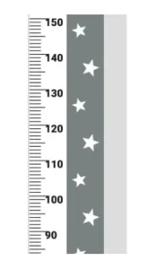 Samolepka meter na stenu - Hviezdy na sivom pozadí
