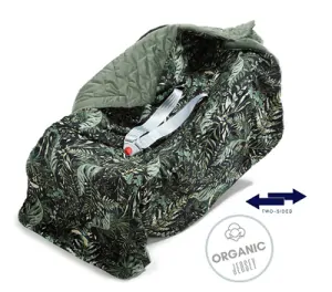 La Millou - Zavinovacia deka do autosedačky Botanical/Velvet khaki 