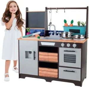 Veľká drevená kuchyňa s doplnkami Ecotoys 