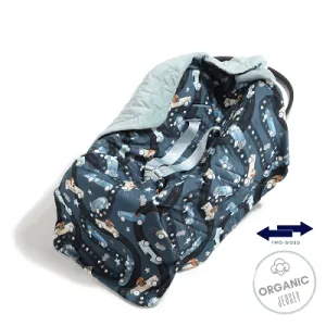 La Millou - Zavinovacia deka do autosedačky On the Road/Velvet Smoke Mint