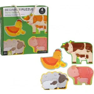 Petit Collage - Ekologické puzzle Farma