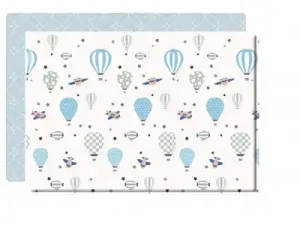 Hracia podložka Lalalu Premium - Blue Ballon 190 x 130 cm
