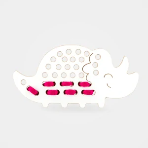 Drevená prevliekacia hračka - Dinosaurus III