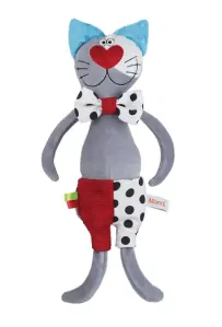 Edukačná hračka Mom´s Care - Šuštiaca mačka s hrkálkou