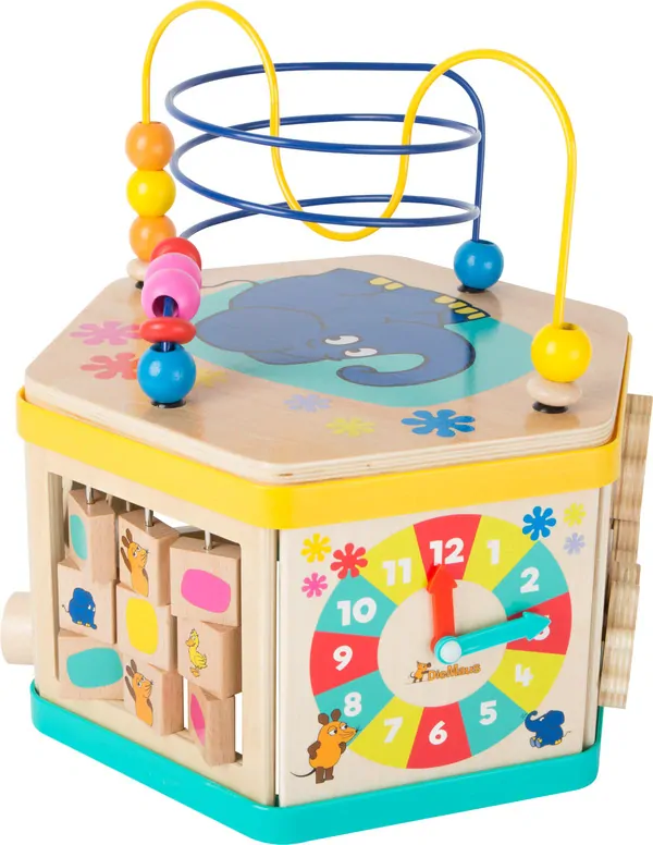 Legler - Drevená veľká motorická kocka so slonom