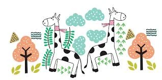 Samolepky na stenu - Žirafy