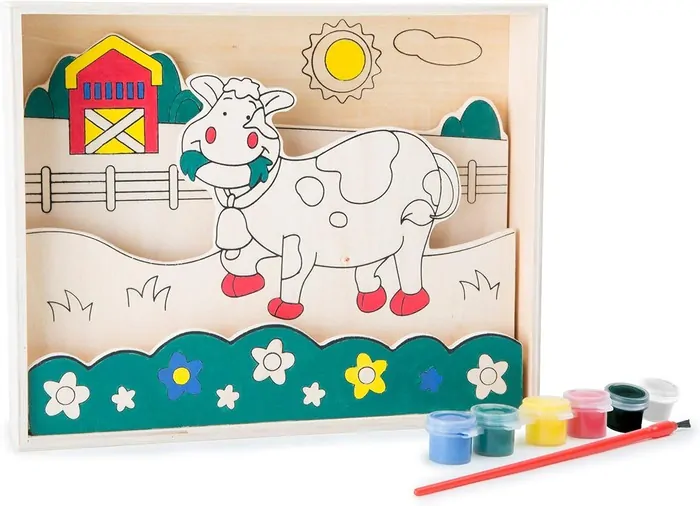 Legler - Drevená 3D omalovánka Kravička