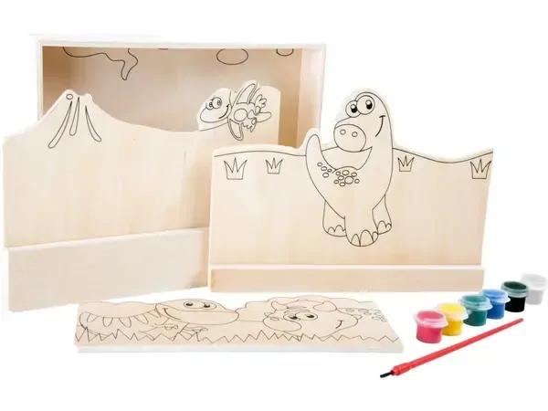 Legler - Drevená 3D omaľovánka Dinosauri