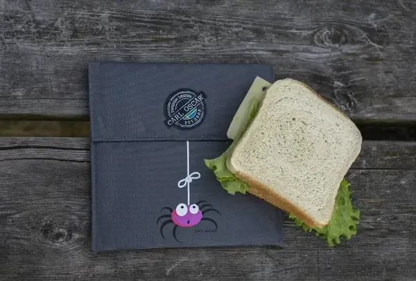 Sandwich Bag Pack n´Snap Carl Oscar  - Grey