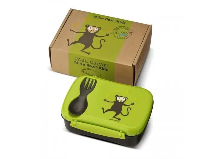 Desiatový box N'ice Box Carl Oscar s chladiacou časti - Lime