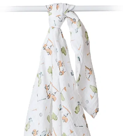 Bambusovo - mušelínová zavinovačka / plienka Lulujo - Golf 120 x 120 cm