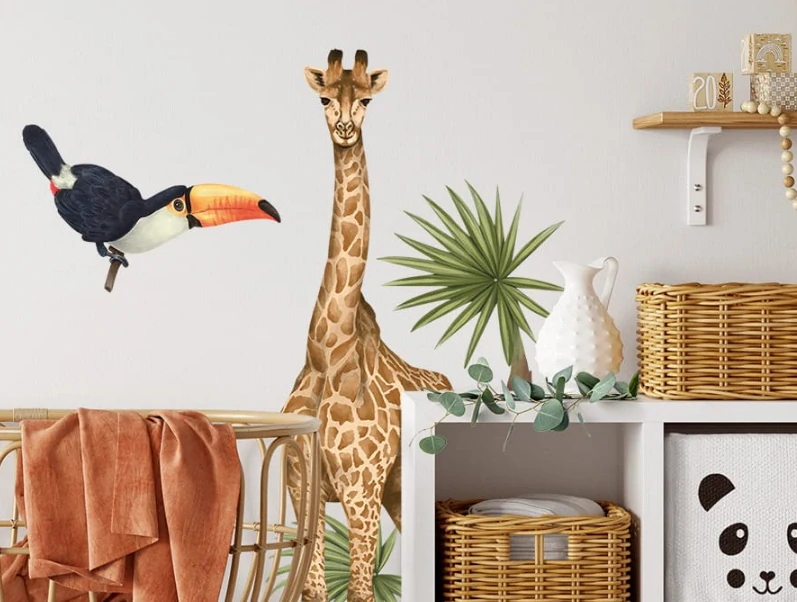 Samolepky na stenu - Zvieratá zo Safari II 