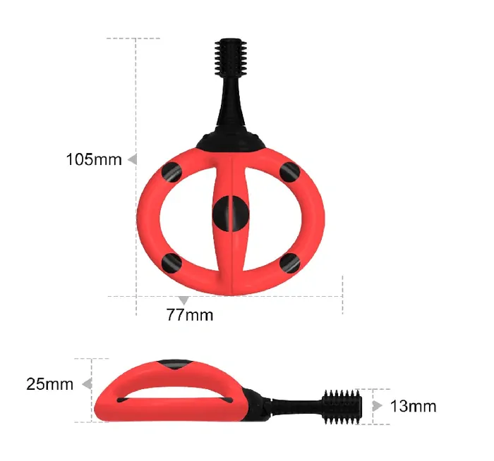 Hryzátko a tréningová zubná kefka Mömbella, od 10 mesiacov