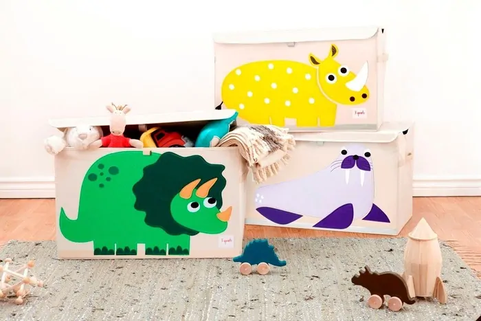 3 Sprouts Uzatvárateľná debna na hračky - Mrož