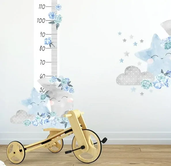 Samolepka meter na stenu - Mesiac blankytný 