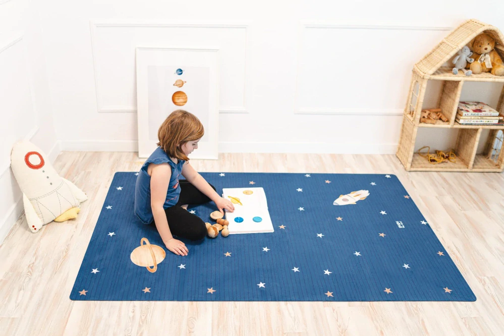 Kaučuková hracia podložka Gugu BIG - Nighty Space