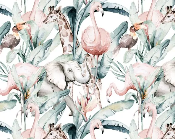 Súprava prikrývky a vankúša GUGU the Hero - African Life 