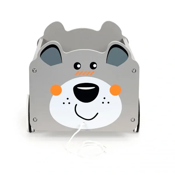 Dřevěný úložný box Ecotoys - Pejsek