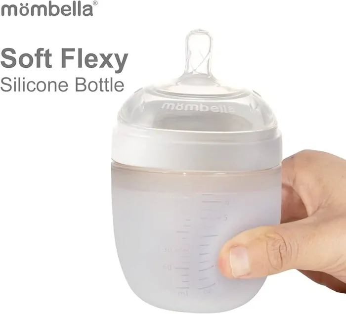 Antikoliková fľaša Mömbella Ivory Silikónová - 210 ml