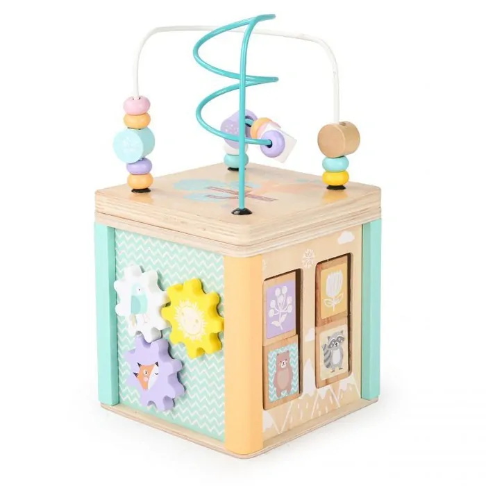 Ecotoys - Motorická edukačná kocka Pastel