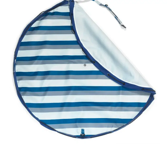 Nepromokavý vak na hračky / podložka na hranie Play&Go - Outdoor Blue/Green Stripes