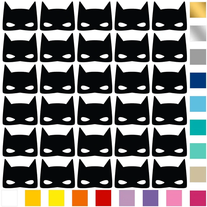 Samolepky na stenu - Batman 9x7, 5 cm, 30 ks