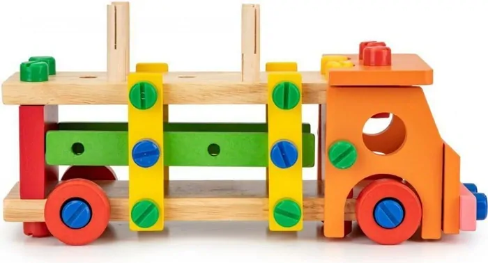 Drevená stavebnica Ecotoys - 58 ks