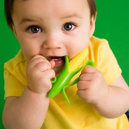 Tréningová zubná kefka Baby Banana - Kukurica