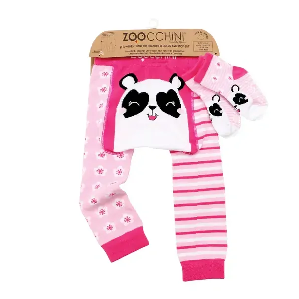 Zoocchini Legíny a ponožky - Panda, 6-12 m.