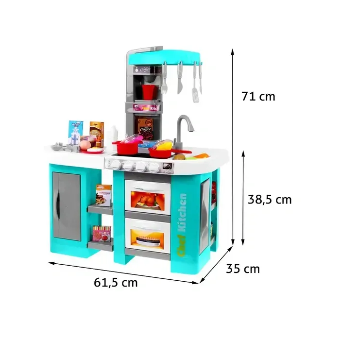 Kuchyňa s chladničkou, rúrou a drezom s tečúcou vodou!