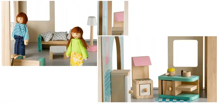 Domček pre bábiky Modern + 4 bábiky