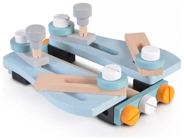 Multifunkčný drevený pracovný stôl pre najmenších EcoToys new color